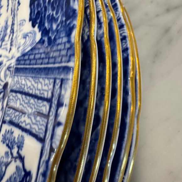 Royal Crown Derby Blue Mikado Dinner Plates Set of 6. - Picture 13 of 13